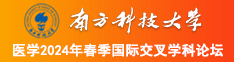 肏我视频在线南方科技大学医学2024年春季国际交叉学科论坛